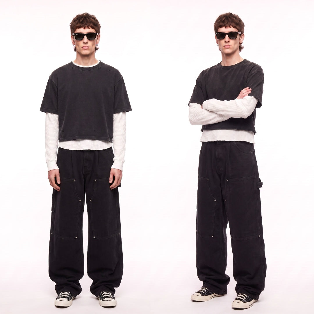 Oversized Carpenter “Over-Worked” Denim